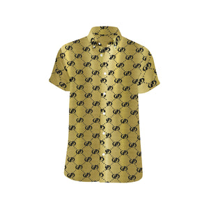 EXCELLENCE GLDBLCC Men's All Over Print Short Sleeve Shirt