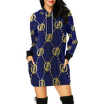 GOODIE BG All Over Print Hoodie Mini Dress