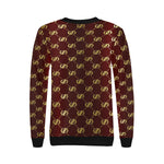 EXCELLENCE BRDXGLD Women's Rib Cuff Crew Neck Sweatshirt (Model H34)