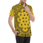 BANDANA LK Men's All Over Print Short Sleeve Shirt