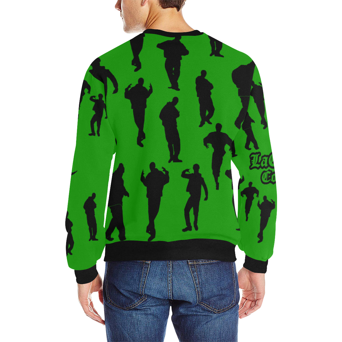 C-WALK GREEN Men's Rib Cuff Crew Neck Sweatshirt