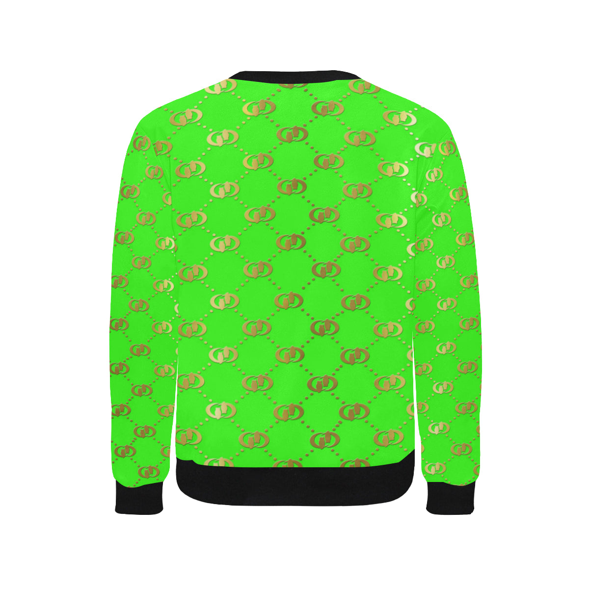 EXCELLENCE SKUNKGLD Men's Rib Cuff Crew Neck Sweatshirt