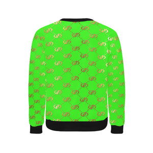 EXCELLENCE SKUNKGLD Men's Rib Cuff Crew Neck Sweatshirt