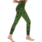 BANDANA KAKI High-Waisted Leggings