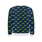 EXCELLENCE BLSKNK Men's Rib Cuff Crew Neck Sweatshirt