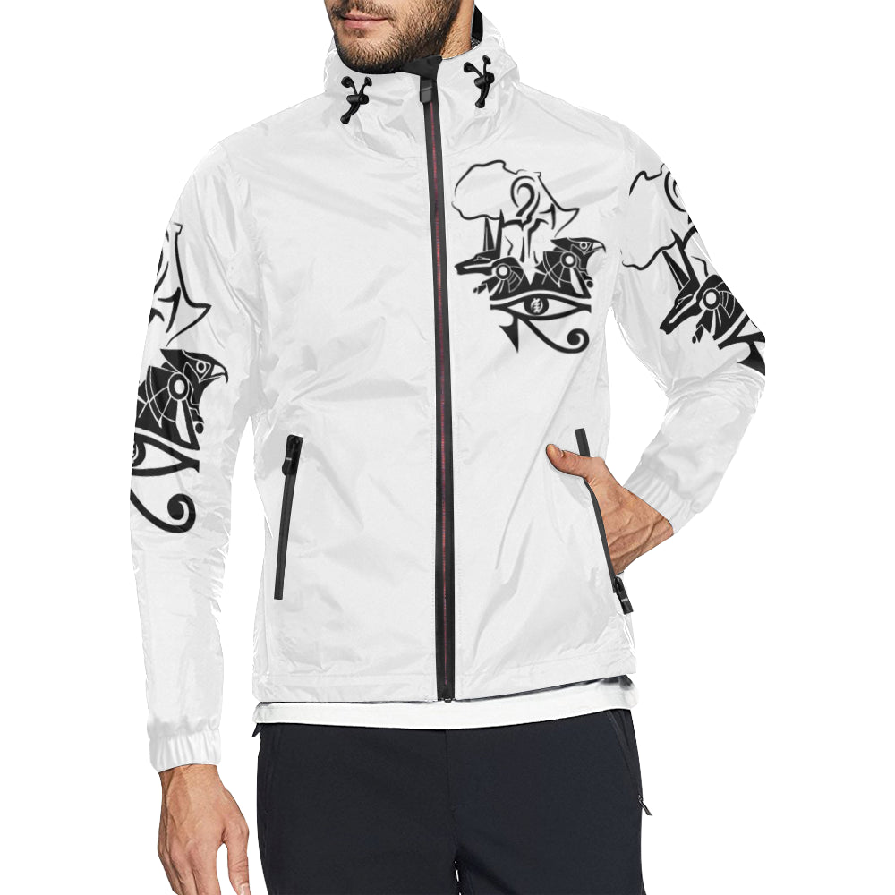 PROTECT BY NTR WHT Unisex All Over Print Windbreaker