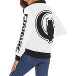 LCC BLACC BORDER All Over Print Bomber Jacket for Women