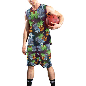 4 elements puzzle Basketball Uniform