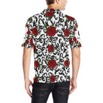 RED ROSES Men's All Over Print Polo Shirt