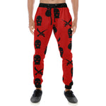 DRILLIN RED Men's All Over Print Sweatpants (Model L11)