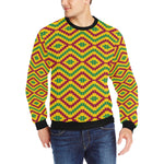 KEMET STYLE Men's Rib Cuff Crew Neck Sweatshirt