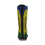 NOUVELLE CALEDONIE FLAG Canvas Long Boots For Women Model 7013H