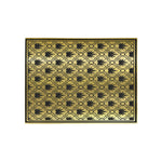 ADRINKRA GOLD BLACK Area Rug 5'3''x4'