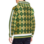 CROSSED GREEN SIDE 1 All Over Print Hoodie for Men (USA Size)