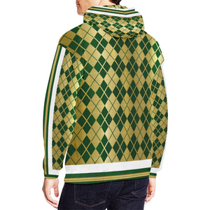 CROSSED GREEN SIDE 1 All Over Print Hoodie for Men (USA Size)
