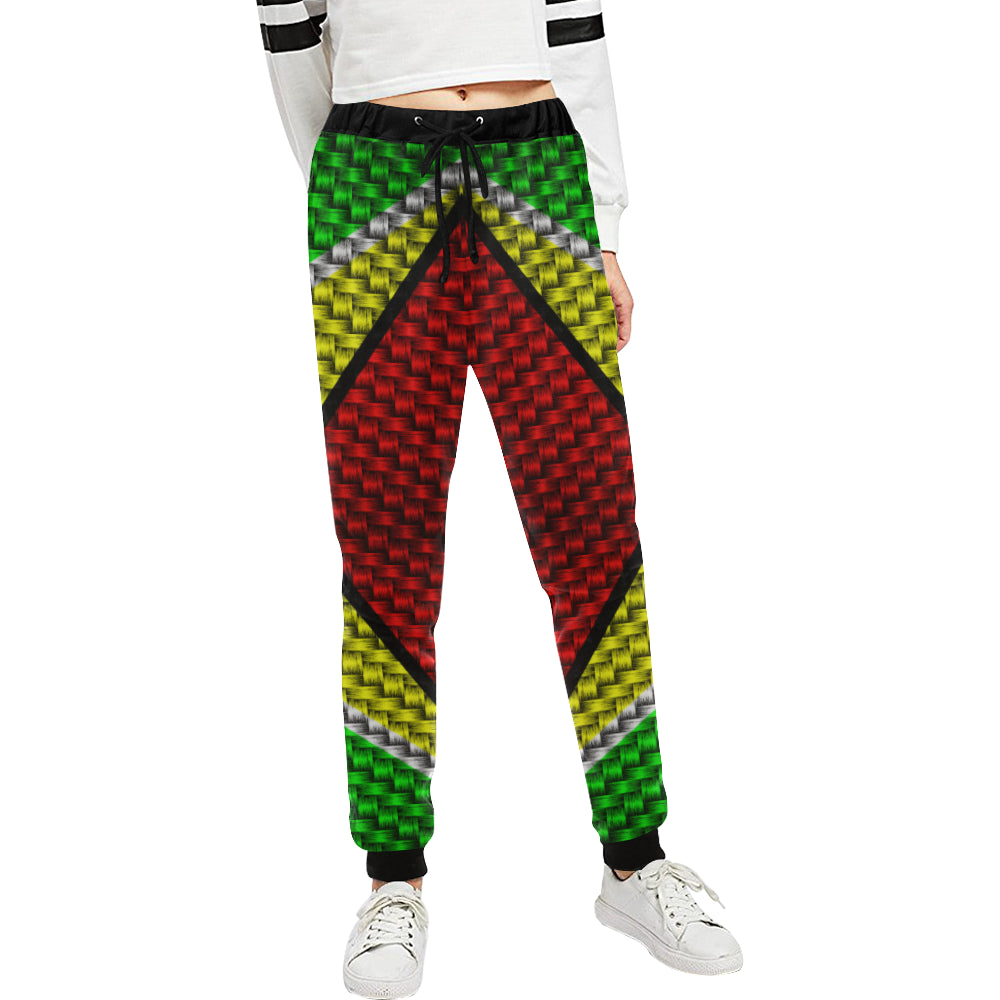 GUYANA FLAG Women's All Over Print Sweatpants (Model L11)