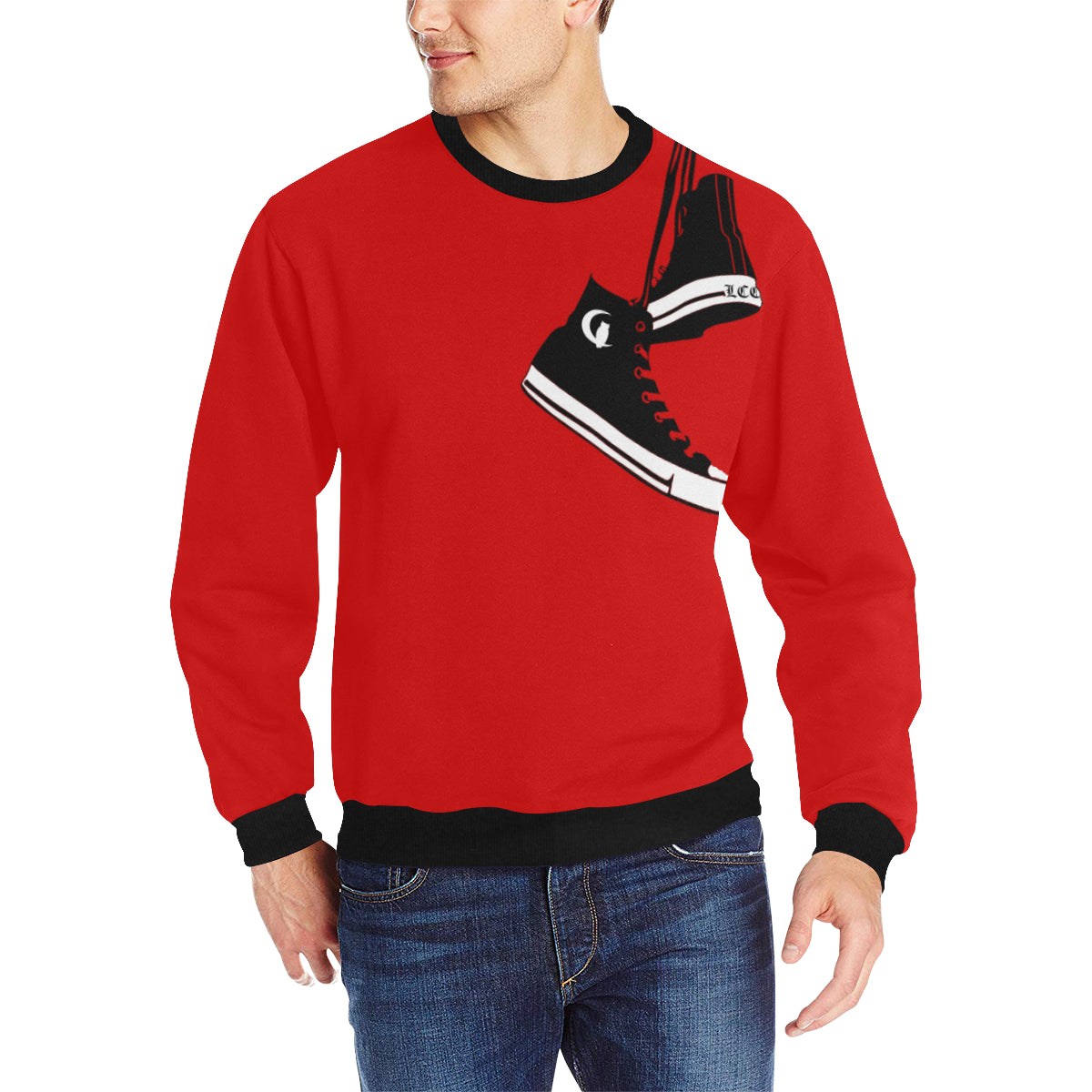 LCC CHUCC T Men's Rib Cuff Crew Neck Sweatshirt