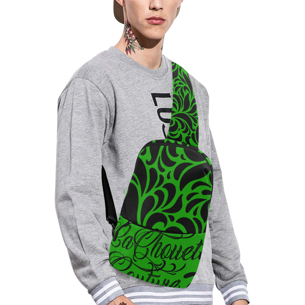 GORGIOUS LEAF GREEN Chest Bag (Model 1678)