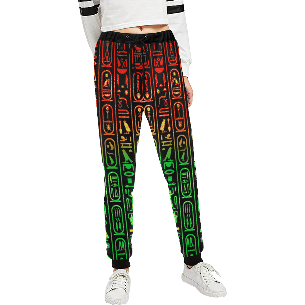 HIERO RASTA Women's All Over Print Sweatpants (Model L11)
