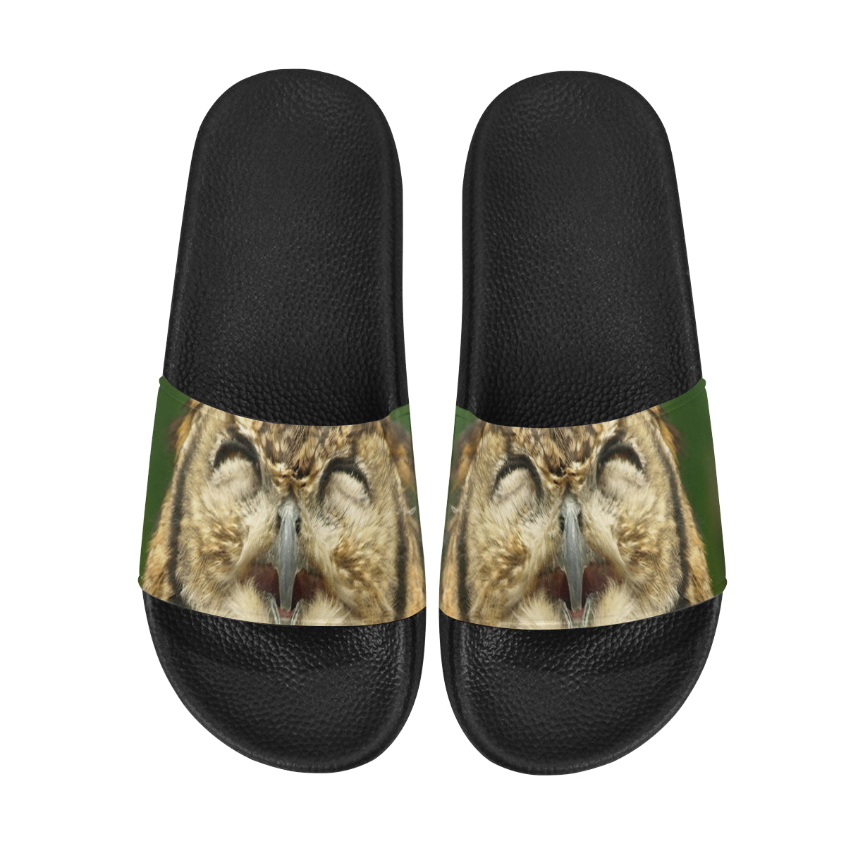 FUNNY OWL Men's Slide Sandals (Model 057)