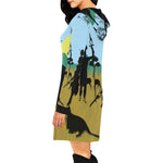 SAFARI NTR WARRIOR All Over Print Hoodie Mini Dress