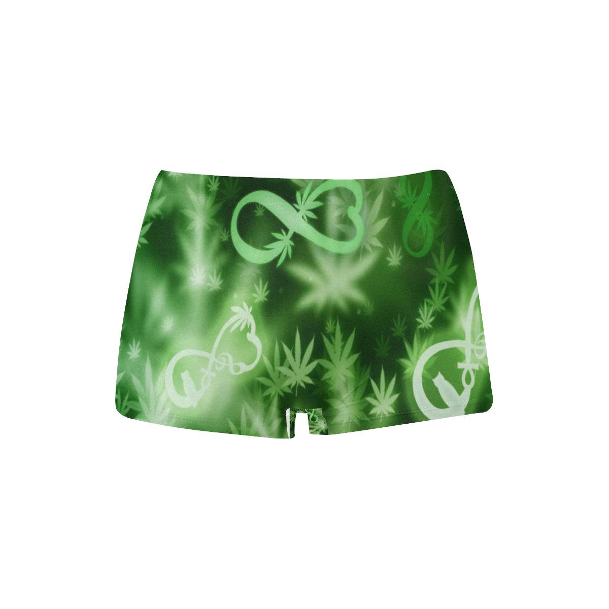 INFINITY GREEN COSMOS Women's All Over Print Boyshort Panties (Model L31)