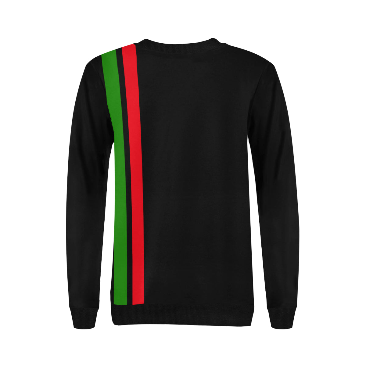 FRESH UP NUBIAN Women's Rib Cuff Crew Neck Sweatshirt (Model H34)