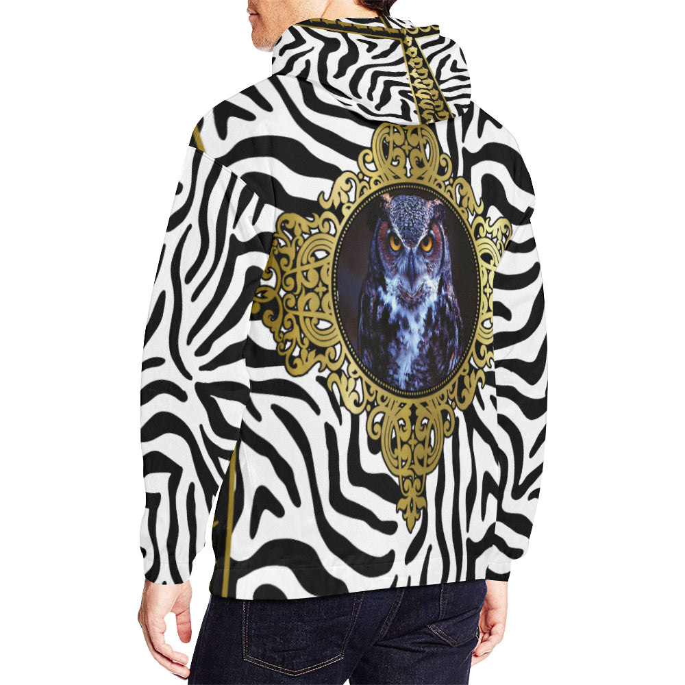 PRIVILEGE WHITE All Over Print Hoodie for Men