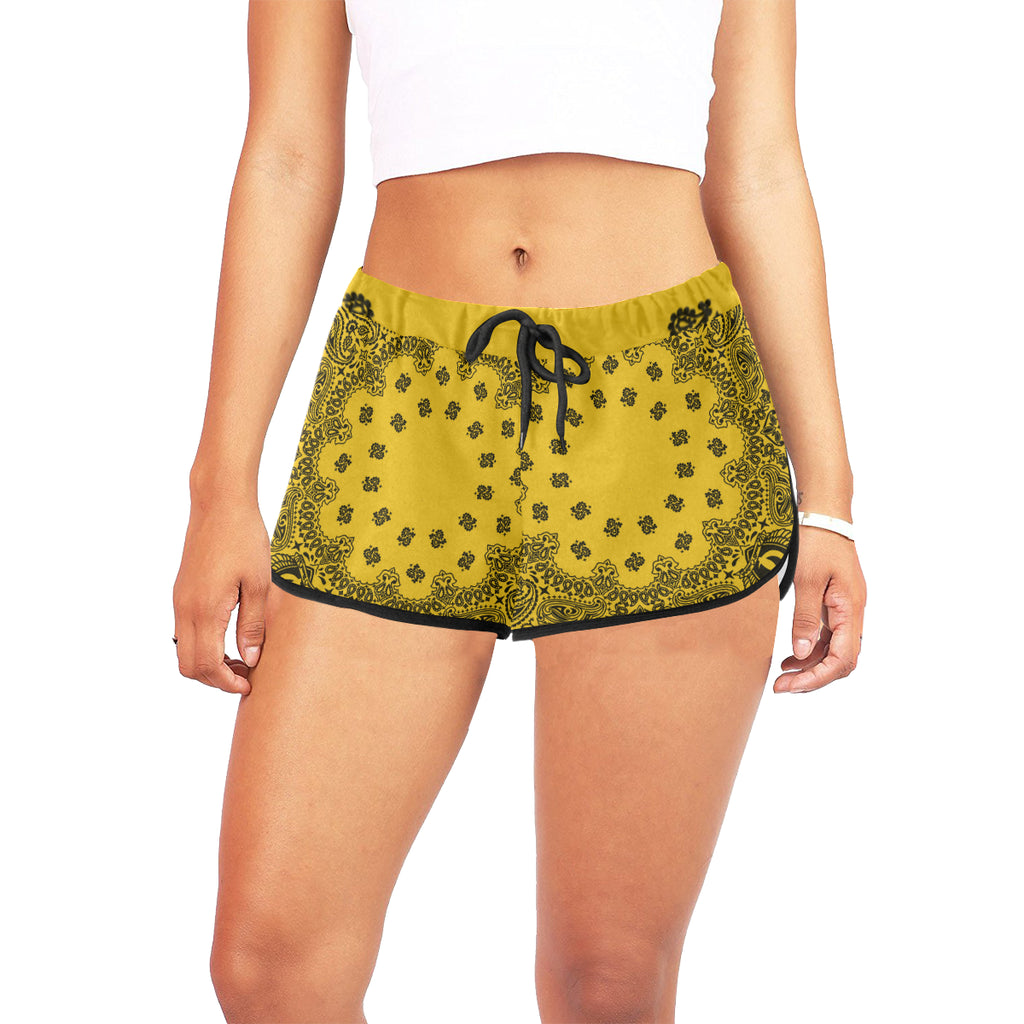 BANDANA LK Women's All Over Print Relaxed Shorts