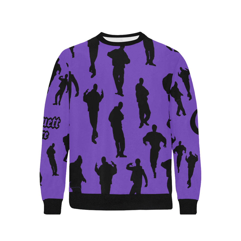 C-WALK GRAPES Men's Rib Cuff Crew Neck Sweatshirt