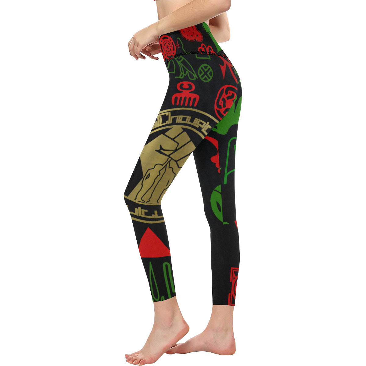 KMT WORLD POWER All Over Print High-Waisted Leggings