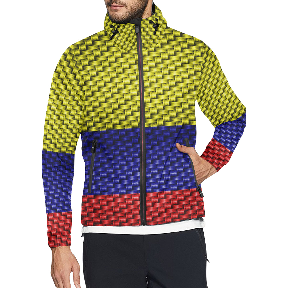 COLOMBIA FLAG All Over Print Windbreaker for Unisex