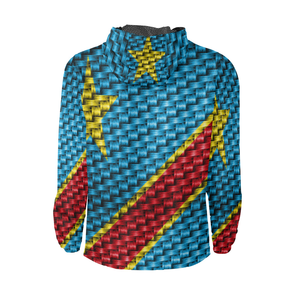 REP OF CONGO FLAG All Over Print Windbreaker for Unisex