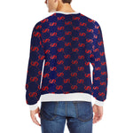 EXCELLENCE BLURED Men's Rib Cuff Crew Neck Sweatshirt