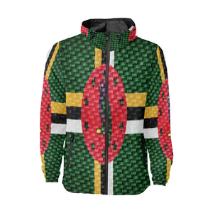 DOMINICA FLAG All Over Print Windbreaker for Unisex