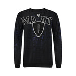 MA'AT Women's Rib Cuff Crew Neck Sweatshirt (Model H34)