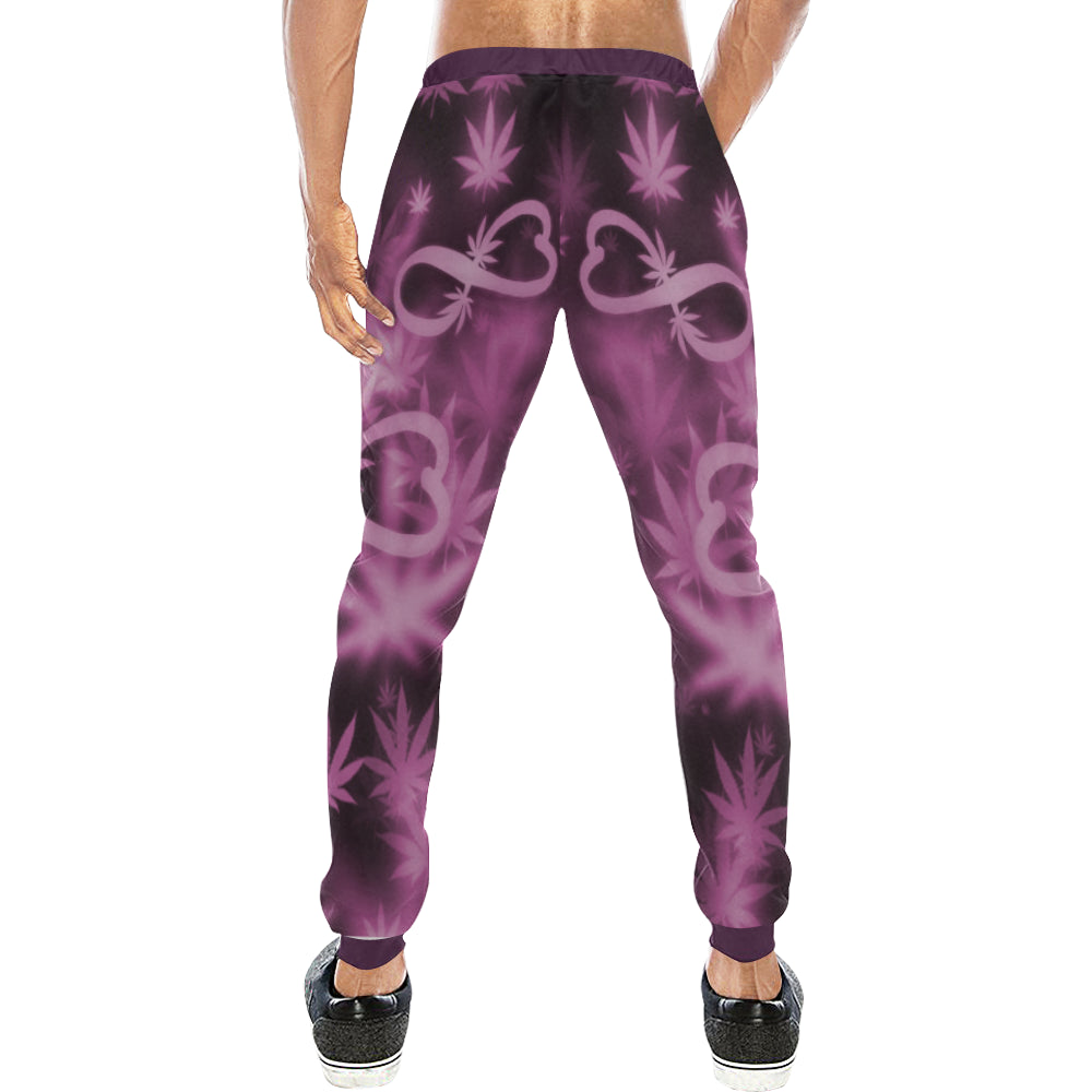 INFINITY PURPLE COSMOS Men's All Over Print Sweatpants (Model L11)