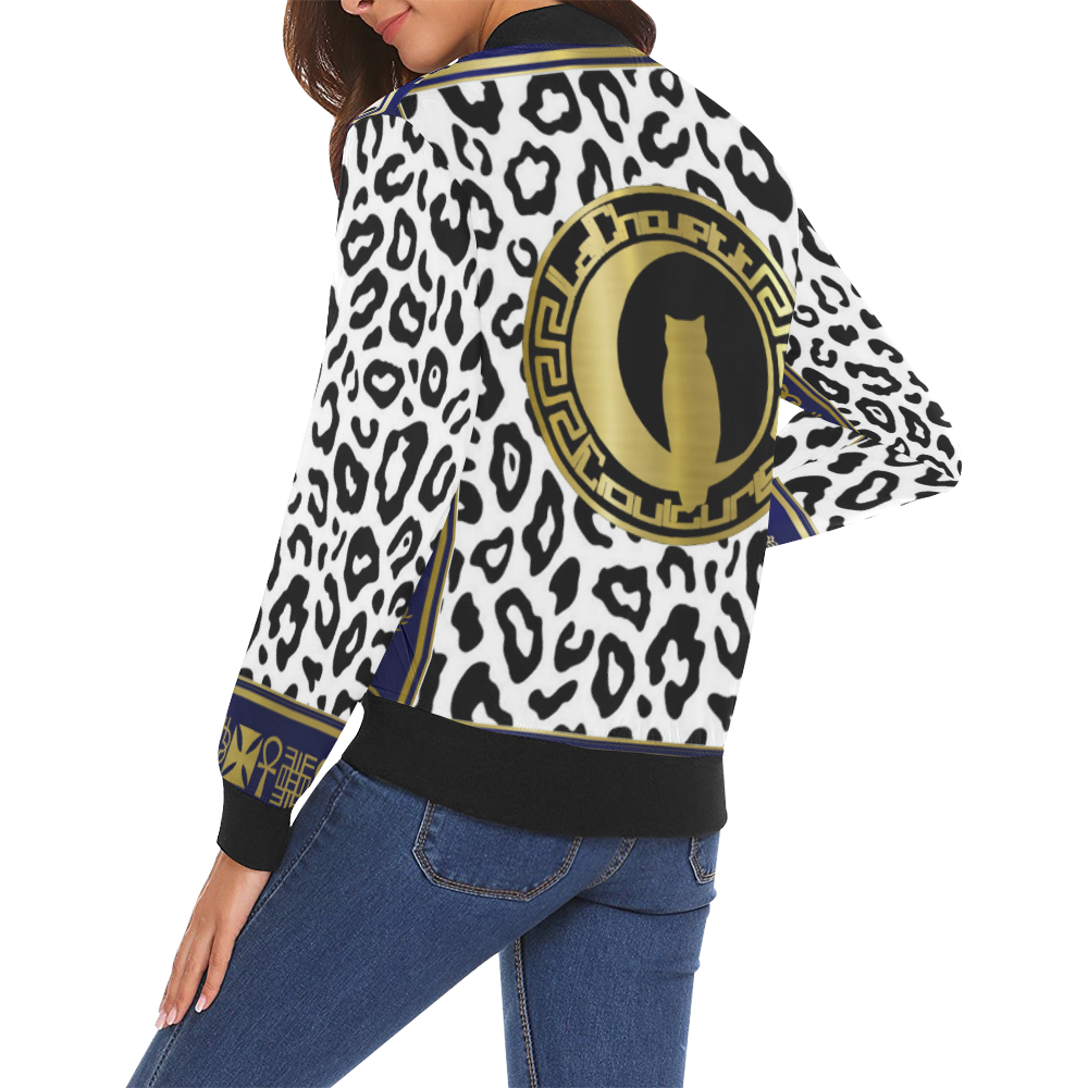 V.I.P All Over Print Bomber Jacket for Women