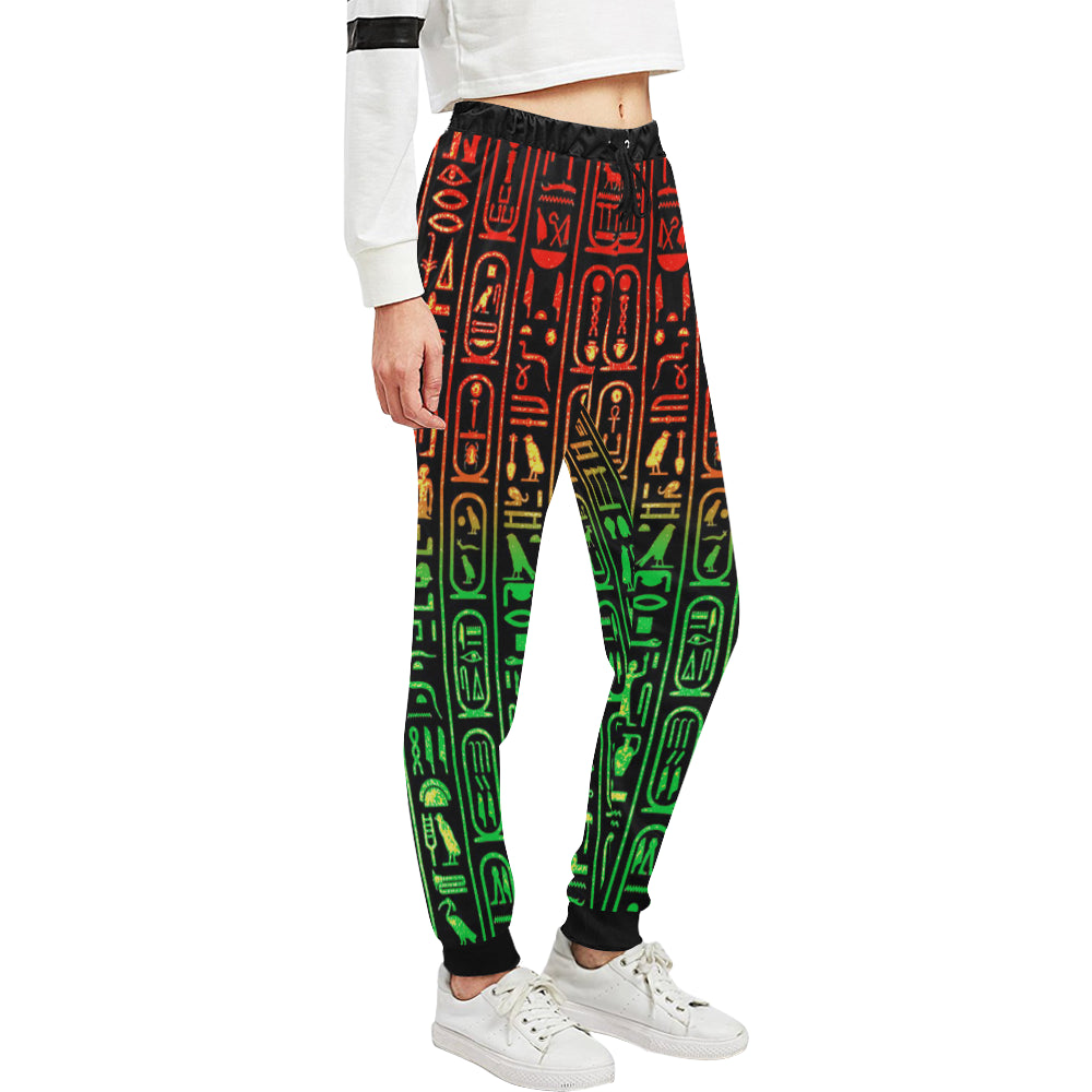 HIERO RASTA Women's All Over Print Sweatpants (Model L11)
