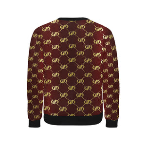 EXCELLENCE BRDXGLD Men's Rib Cuff Crew Neck Sweatshirt
