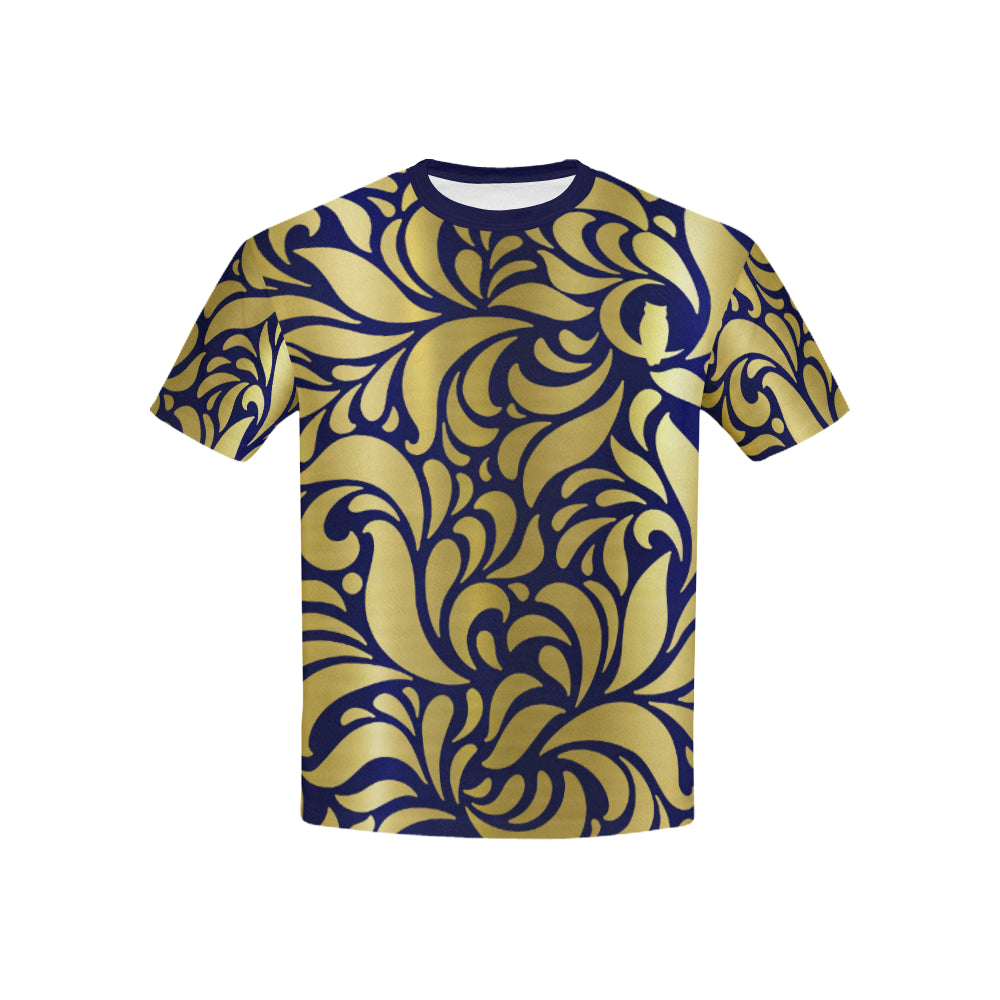 GORGEOUS LEAF Kids' T-Shirt with Solid Neck