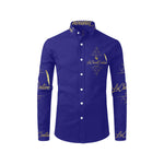 LCC PARIS NAVY Men's All Over Print Casual Dress Shirt (Model T61)
