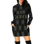 GOODY BBY All Over Print Hoodie Mini Dress