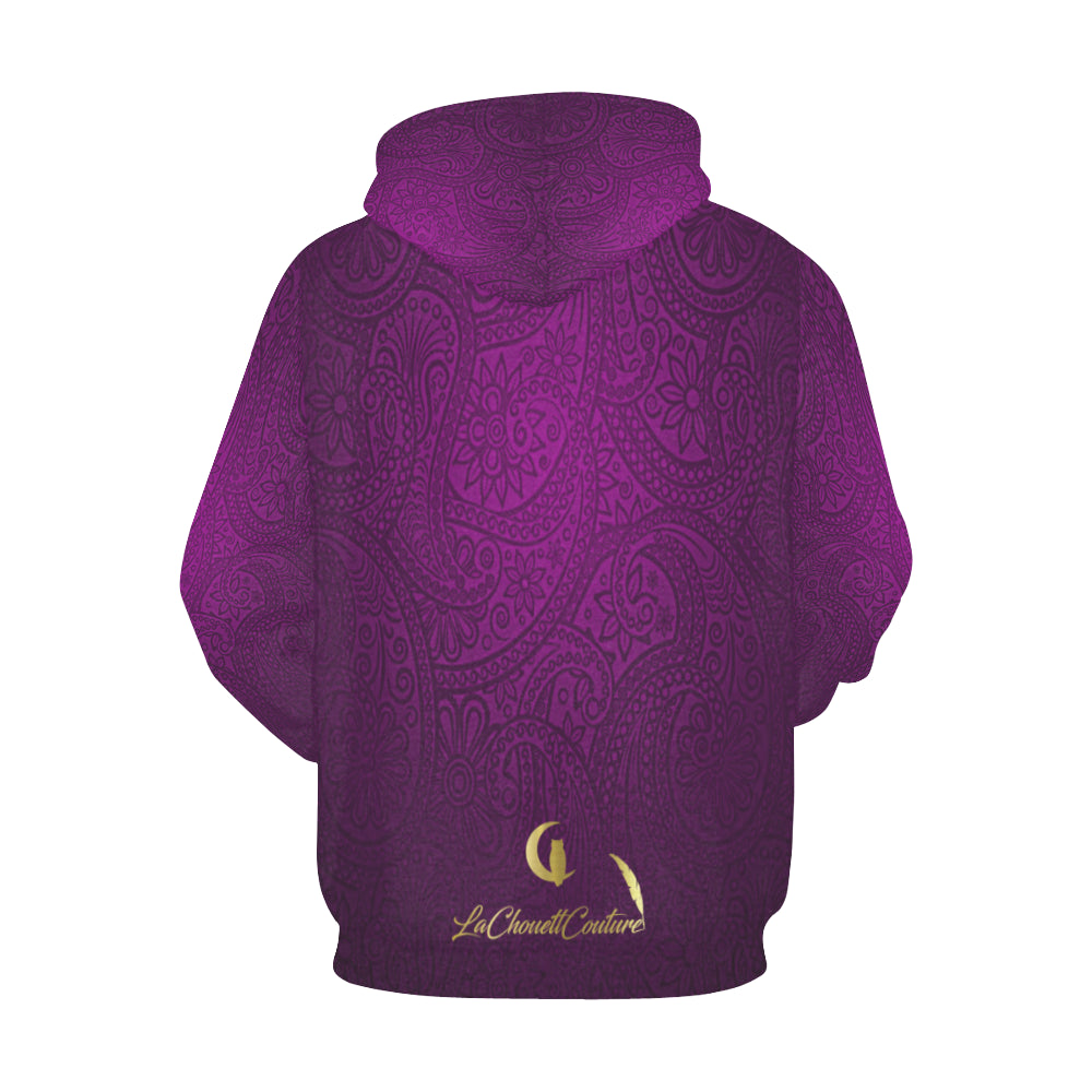 LUXURY PRPLE GANG All Over Print Hoodie for Men (USA Size) (Model H13)