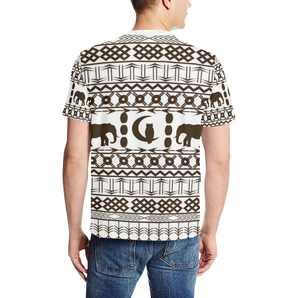 ELEPHANT ORNEMENT Men's All Over Print T-Shirt