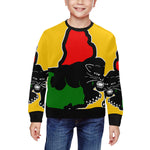 BLACK PANTHER RBGY All Over Print Crewneck Sweatshirt for Kids