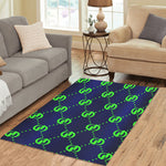 GOLDIE BLUE SKUNK TRIANGLE Area Rug 5'3''x4'