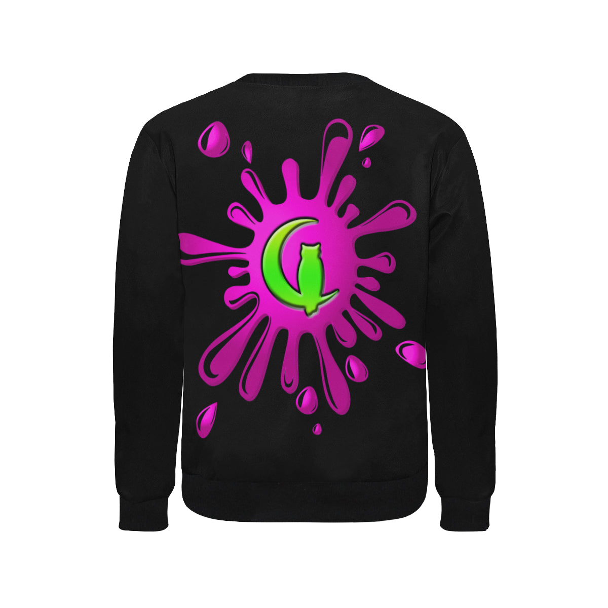 SPLASH OUT BLC Men's Rib Cuff Crew Neck Sweatshirt