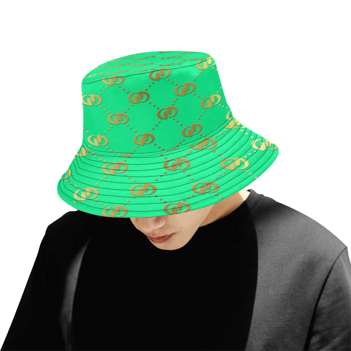 EXCELLENCE TRQGLD All Over Print Bucket Hat for Men