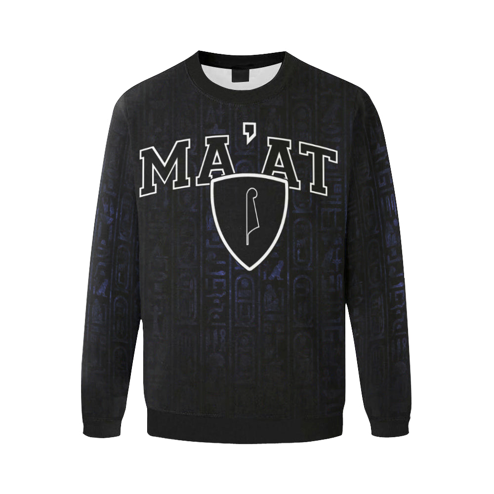 MA'AT Men's Oversized Fleece Crew Sweatshirt